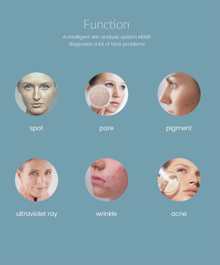 AI-Powered 3D Skin Analysis & Microscopic Testing Device – Premium Clinic Diagnostic System