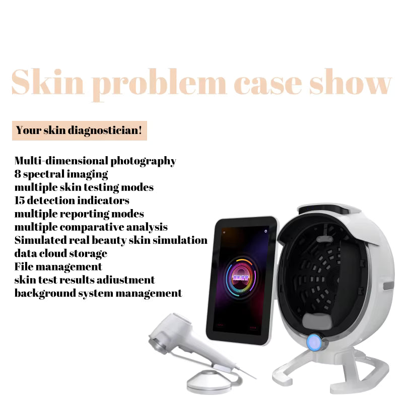 AI-Powered 3D Skin Analysis & Microscopic Testing Device – Premium Clinic Diagnostic System