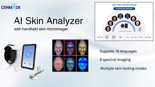 AI-Powered 3D Skin Analysis & Microscopic Testing Device – Premium Clinic Diagnostic System