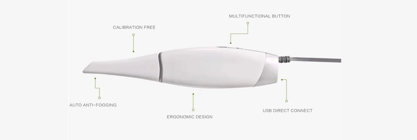 Dynamic DDS300 Intraoral Scanner – FDA/CE Cleared | Compact Precision Scanning for Modern Dental Practices.